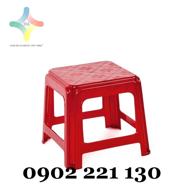 Ghế lùn kiểu màu đỏ chất lượng cao